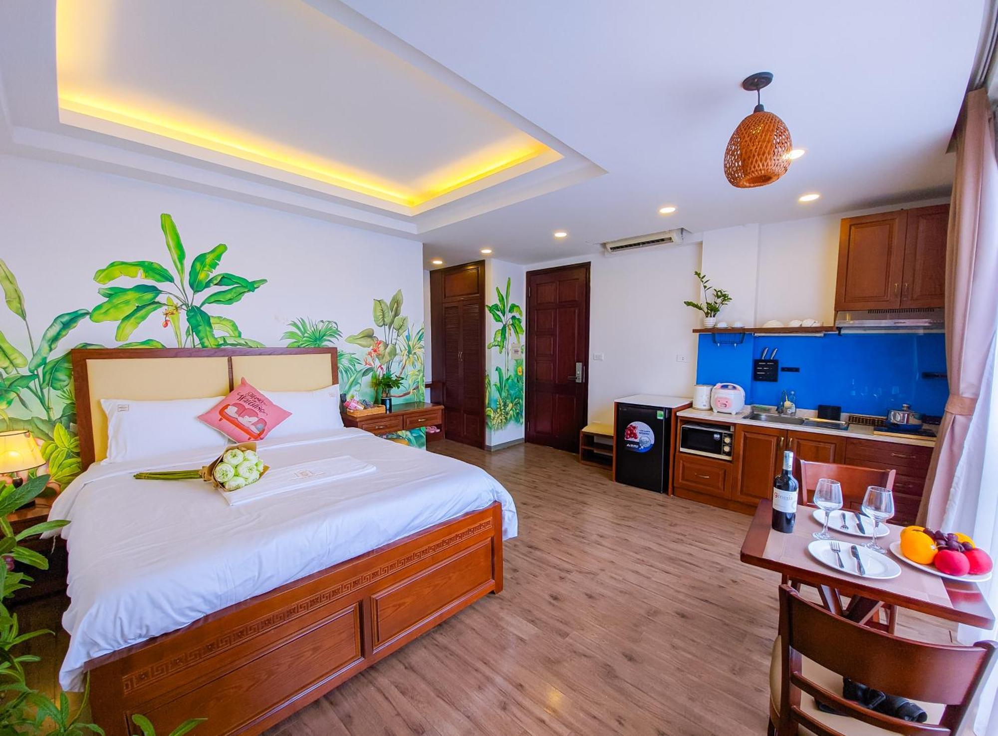 T98 Westlake Quang An - Tay Ho Center Garden View Studio! Hanoi Rom bilde